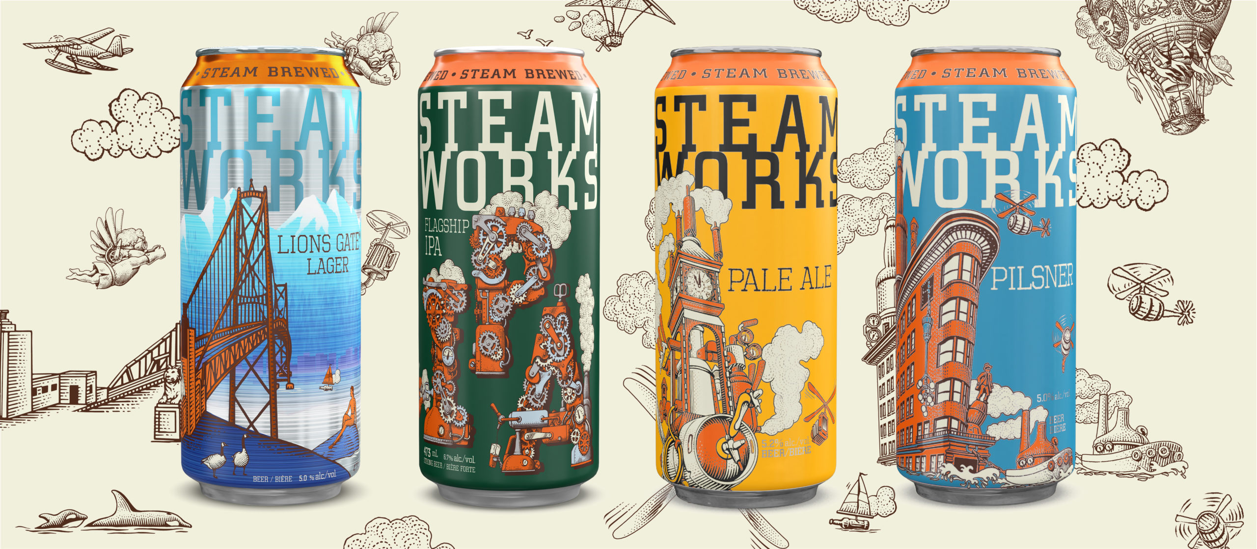 Our Beer - Steamworks Brewing
